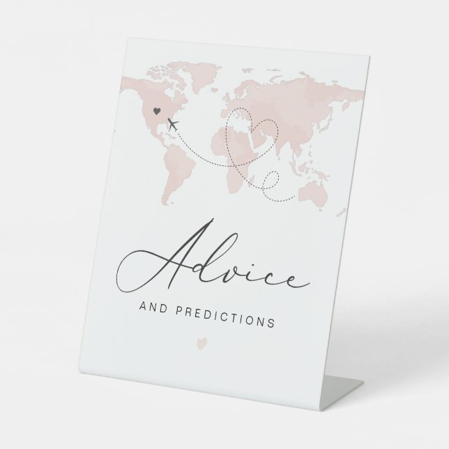 CARMEN Pink Travel Themed Guest Karo in Sockelschild (Vorderseite)