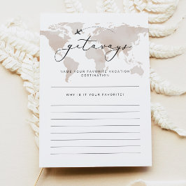 CARMEN Travel Erhält Brautparty Game Card Einladung