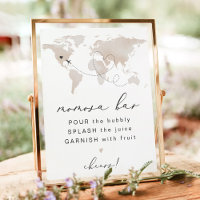 CARMEN Travel Themed Baby Dusche Momosa Bar Zeiche