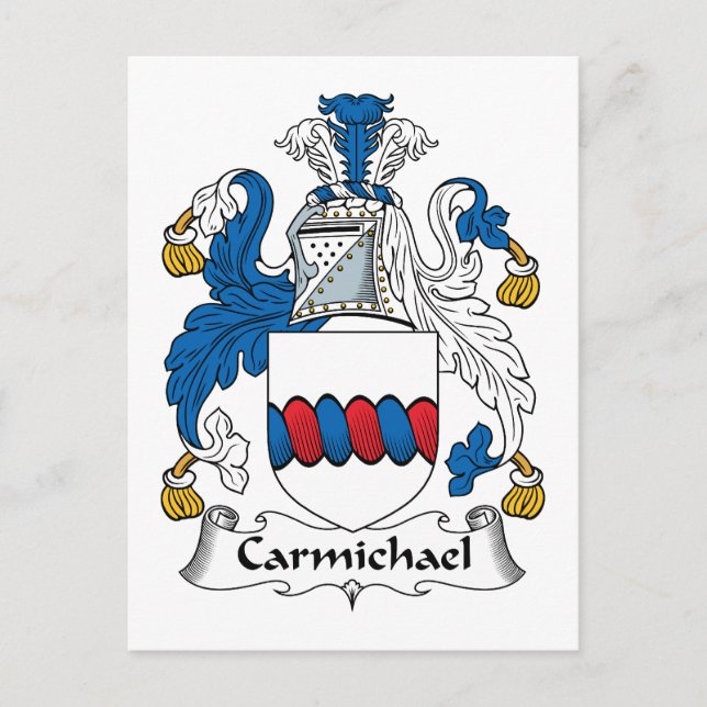 Carmichael Familienwappen Postkarte (Vorderseite)
