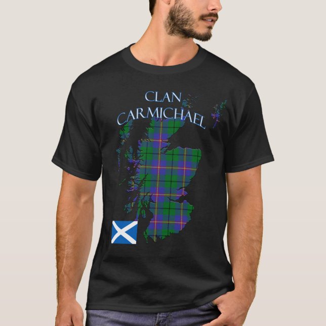 Carmichael Scottish Clan Tartan Scotland T-Shirt (Vorderseite)