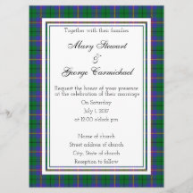 Carmichael Scottish Wedding Einladung