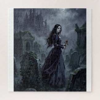 Carmilla wandert durch den steirischen Nebel Puzzle