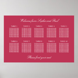 Carmine Magenta 10 Tafelplakat Poster