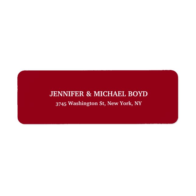 Carmine Red Unique Retro Style Klassische Familie (Vorne)