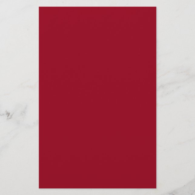 Carmine Solid Color Briefpapier (Vorderseite)