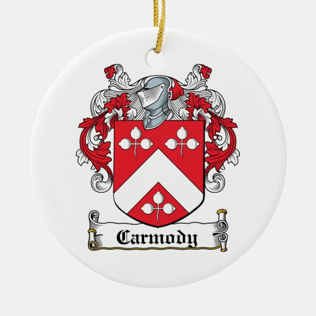 Carmody Familienwappen Keramikornament (Vorne)