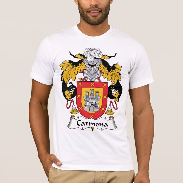 Carmona-Familienwappen T-Shirt (Vorderseite)