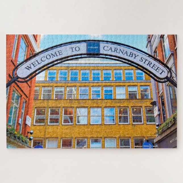 Carnaby Street - London - 20 x 30 Zoll Puzzle (Horizontal)
