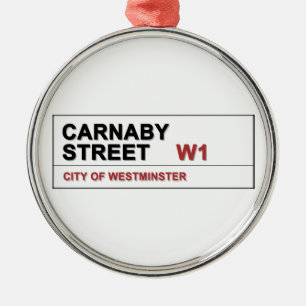 Carnaby Street London England - Swinging! Ornament Aus Metall