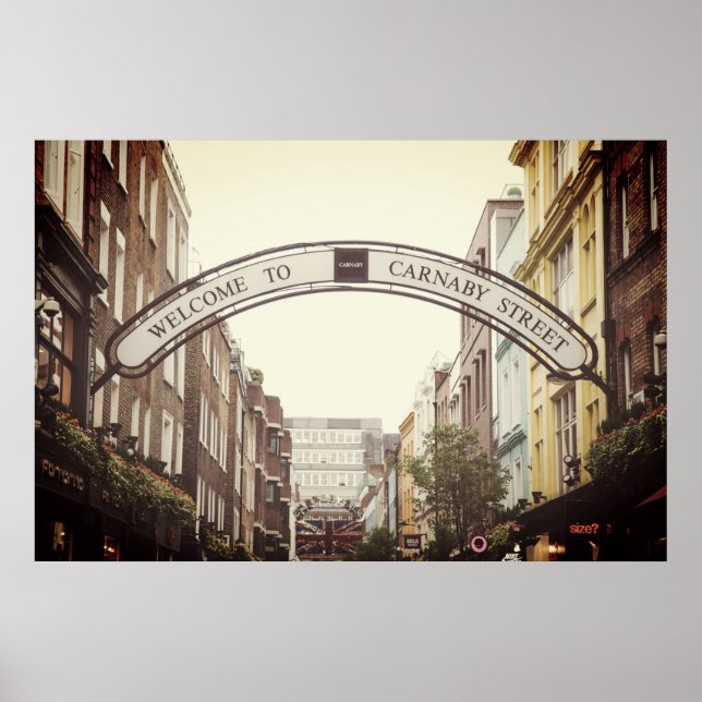 CARNABY STREET SIGN, LONDON POSTER (Vorne)