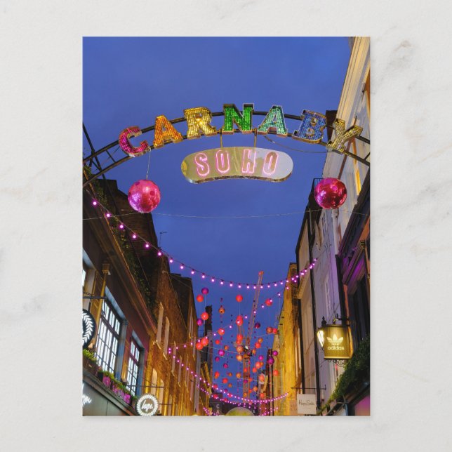 Carnaby Street, Soho, London Postcard Postkarte (Vorderseite)