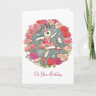 Carnation Birthday Card Karte