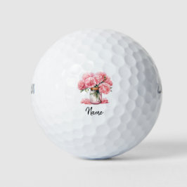 Carnation Blume für Golf Mama Muttertag Golfball