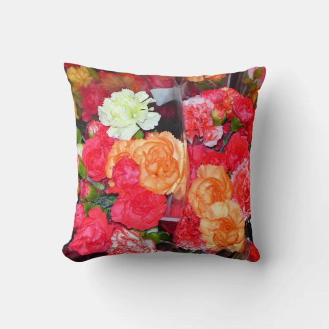 Carnation Blume Mix Pillow Kissen (Vorderseite)