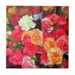 Carnation Blume Mix Tile Fliese