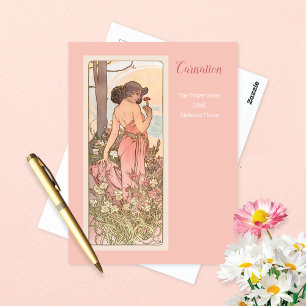 Carnation Blume Series Alphonse Mucha Postkarte