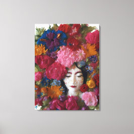 Carnation Goddess in Winter Light Acrylic Wall Art Leinwanddruck
