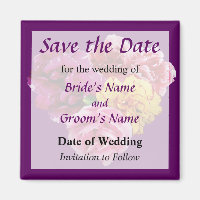 Carnation Heart Mixed Colors Save the Date