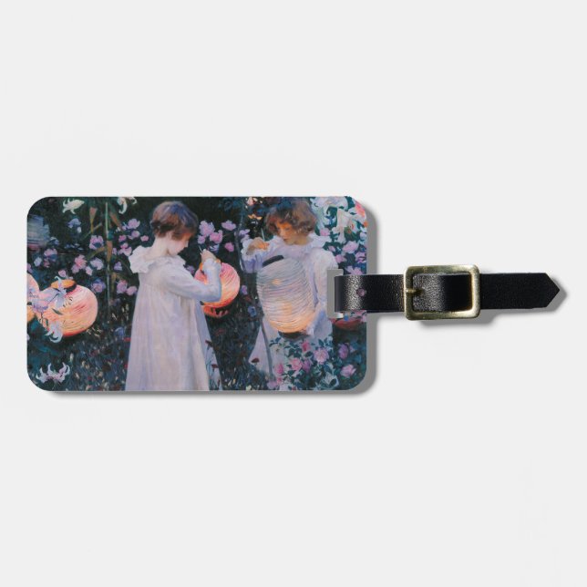 Carnation Lily Rose John Singer Sargent Art Gepäckanhänger (Vorderseite horizontal)