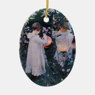 Carnation Lily Rose John Singer Sargent Art Keramik Ornament