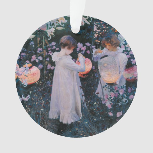 Carnation Lily Rose John Singer Sargent Art Ornament (Vorderseite)