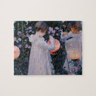 Carnation Lily Rose John Singer Sargent Art Puzzle