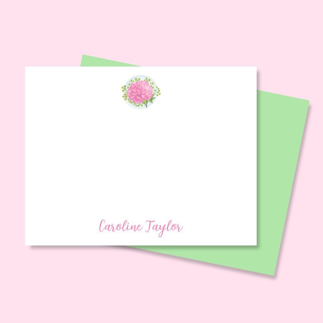 Carnation Pink January Birth Blume Stationery Mitteilungskarte (Von Creator hochgeladen)