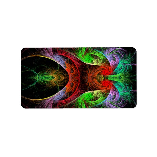 Carnaval Abstrakt Art Adressaufkleber (Vorne)