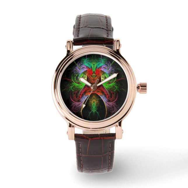 Carnaval Abstrakt Art Armbanduhr (Vorderseite)