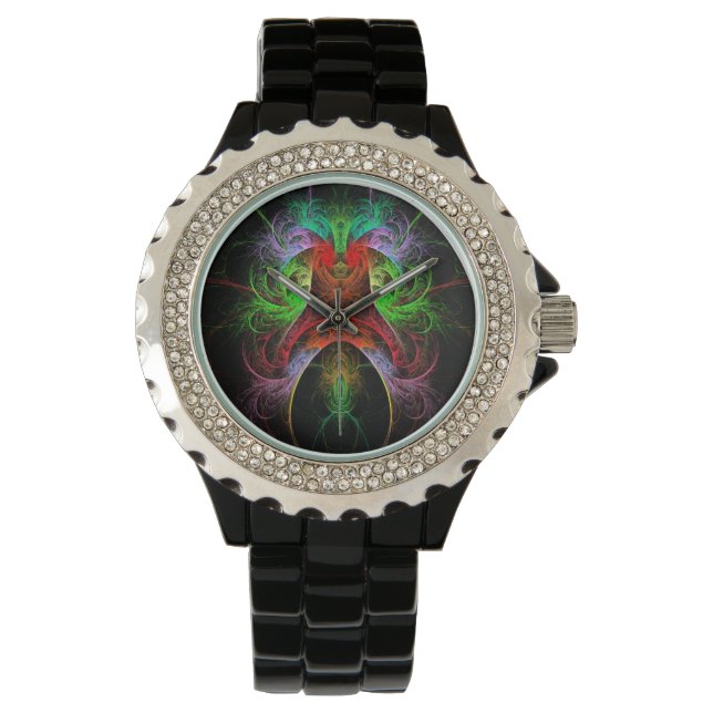 Carnaval Abstrakt Art Armbanduhr (Vorderseite)