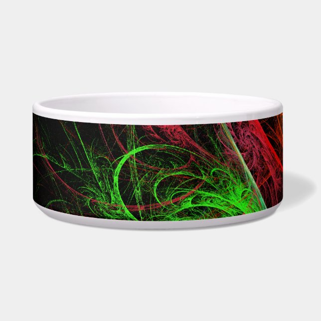 Carnaval Abstrakt Art Dog Bowl Napf (Links)
