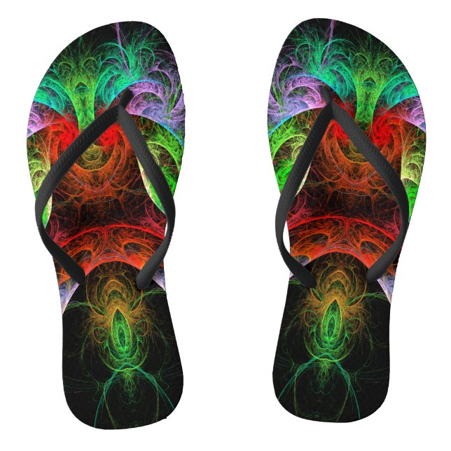 Carnaval Abstrakt Art Flip Flops (Fußbett)