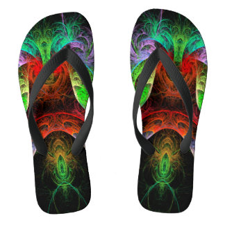 Carnaval Abstrakt Art Flip Flops