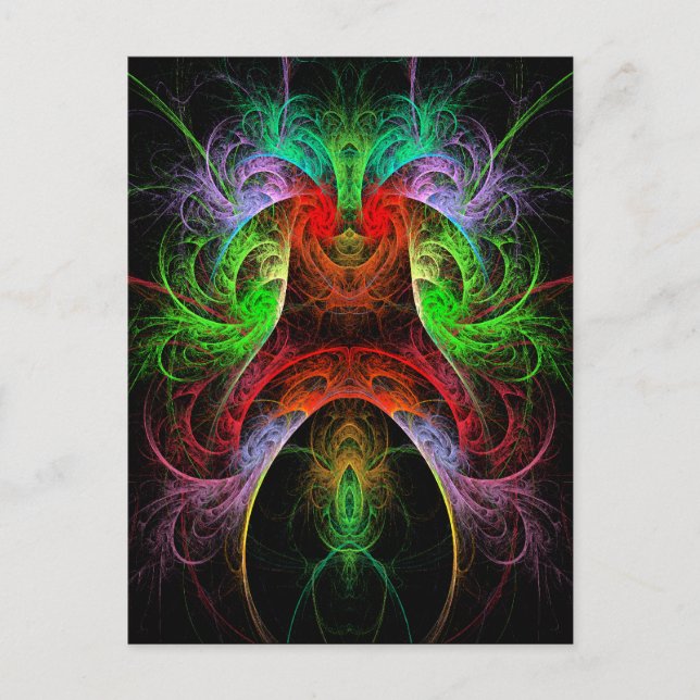 Carnaval Abstrakt Art Postkarte (Vorderseite)