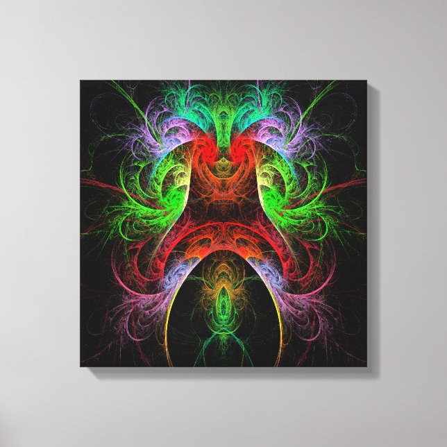 Carnaval Abstrakt Art Quad Canvas Print Leinwanddruck (Vorderseite)