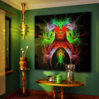 Carnaval Abstrakt Art Wrapped Canvas Print Leinwanddruck