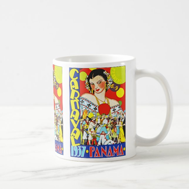 Carnaval in Panama Kaffeetasse (Rechts)