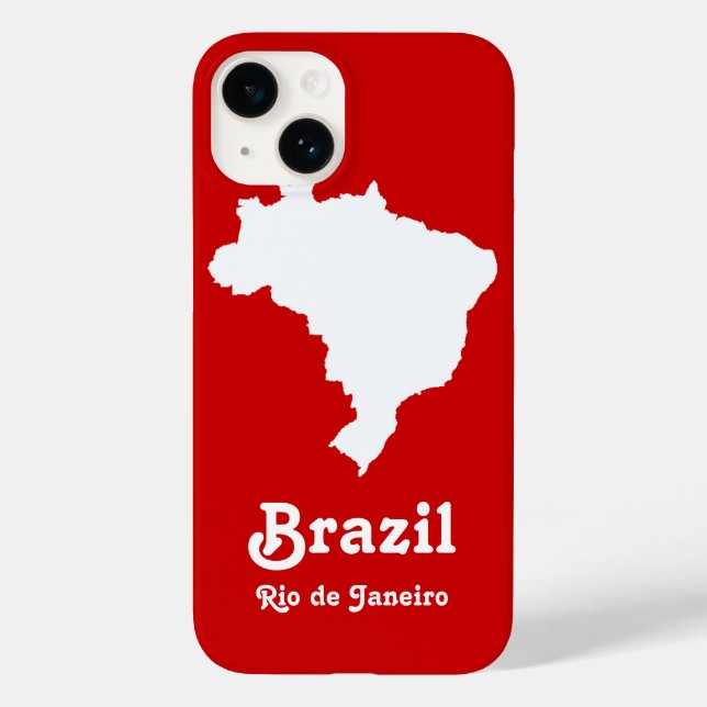 Carnaval Red Festive Brasilien: Emporio Moffa Case-Mate iPhone Hülle (Rückseite)