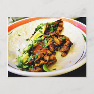 Carne Asada Tacos Postkarte