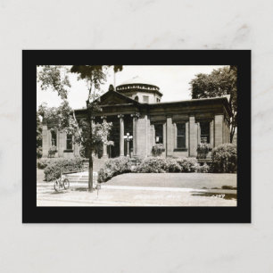 Carnegie-Bibliothek, Escanaba, Michigan Vintage Postkarte