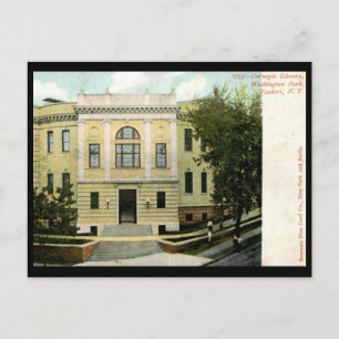 Carnegie-Bibliothek, Yonkers, NY 1906 Vintage Postkarte