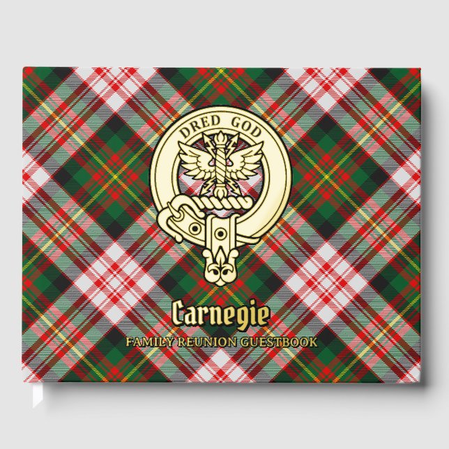 Carnegie Family Wiedersehen Gästebuch (Vorderseite)