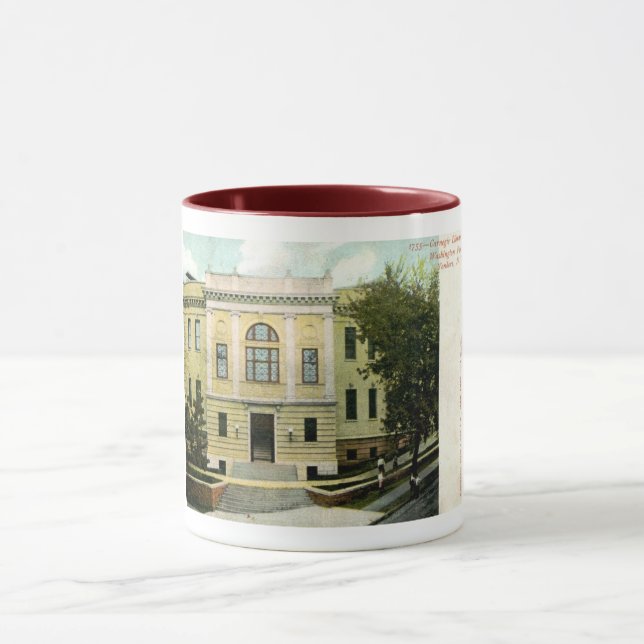 Carnegie Library, Yonkers, NY 1906 Vintag Tasse (Zentrum)