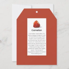 Carnelian Crystal Meaning Juwelier Display Card Ta