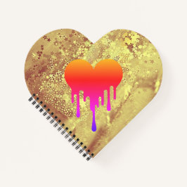 Carnet à spirales - Cœur d’or et éclats d’âme Notizbuch