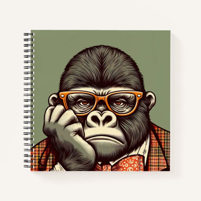 Carnet de notes Gorille Notizbuch (Vorderseite)
