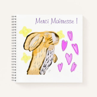 Carnet merci Maîtresse ! Notizbuch