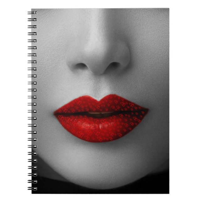 Carnet Red Lips Notizblock (Vorderseite)