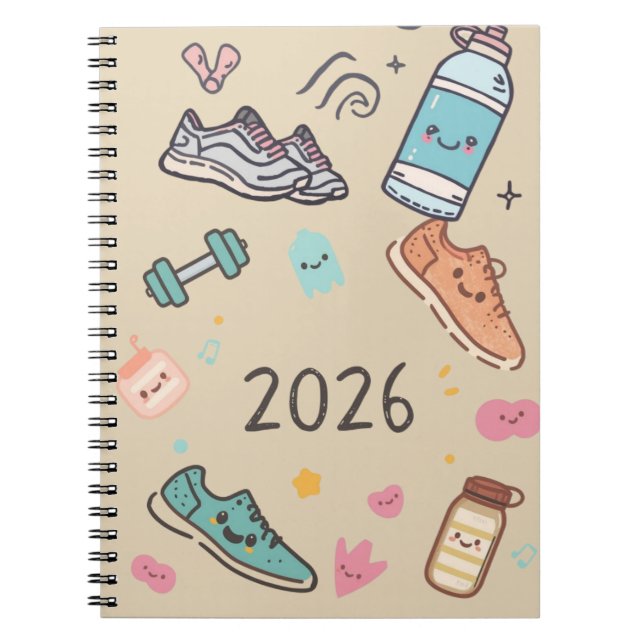 Carnet Sport 2026 – Agenda Sportif Mignon Notizblock (Vorderseite)